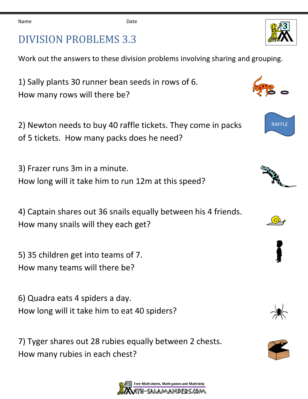 Division Worksheets Grade 3 Division Worksheets Grade 3