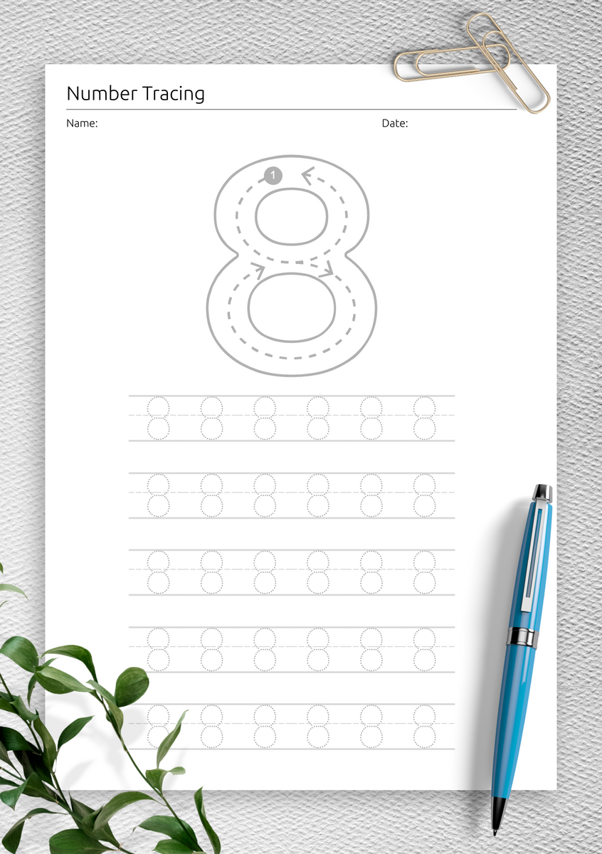 Download Number 8 Preschool Worksheets Printable PDF Download Number 8 Preschool Worksheets Printable PDF