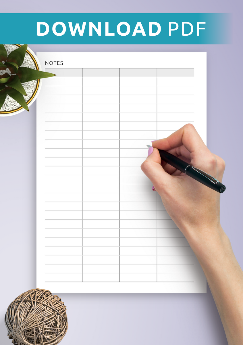 Download Printable Table 4 Column PDF Download Printable Table 4 Column PDF