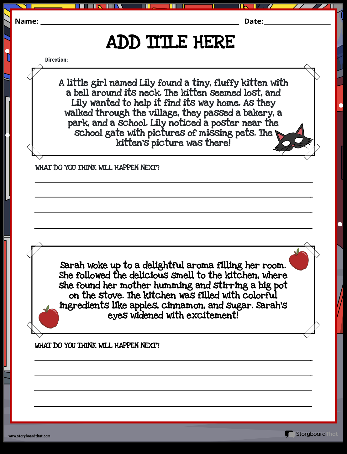 Drawing Conclusions Worksheets Storyboard That