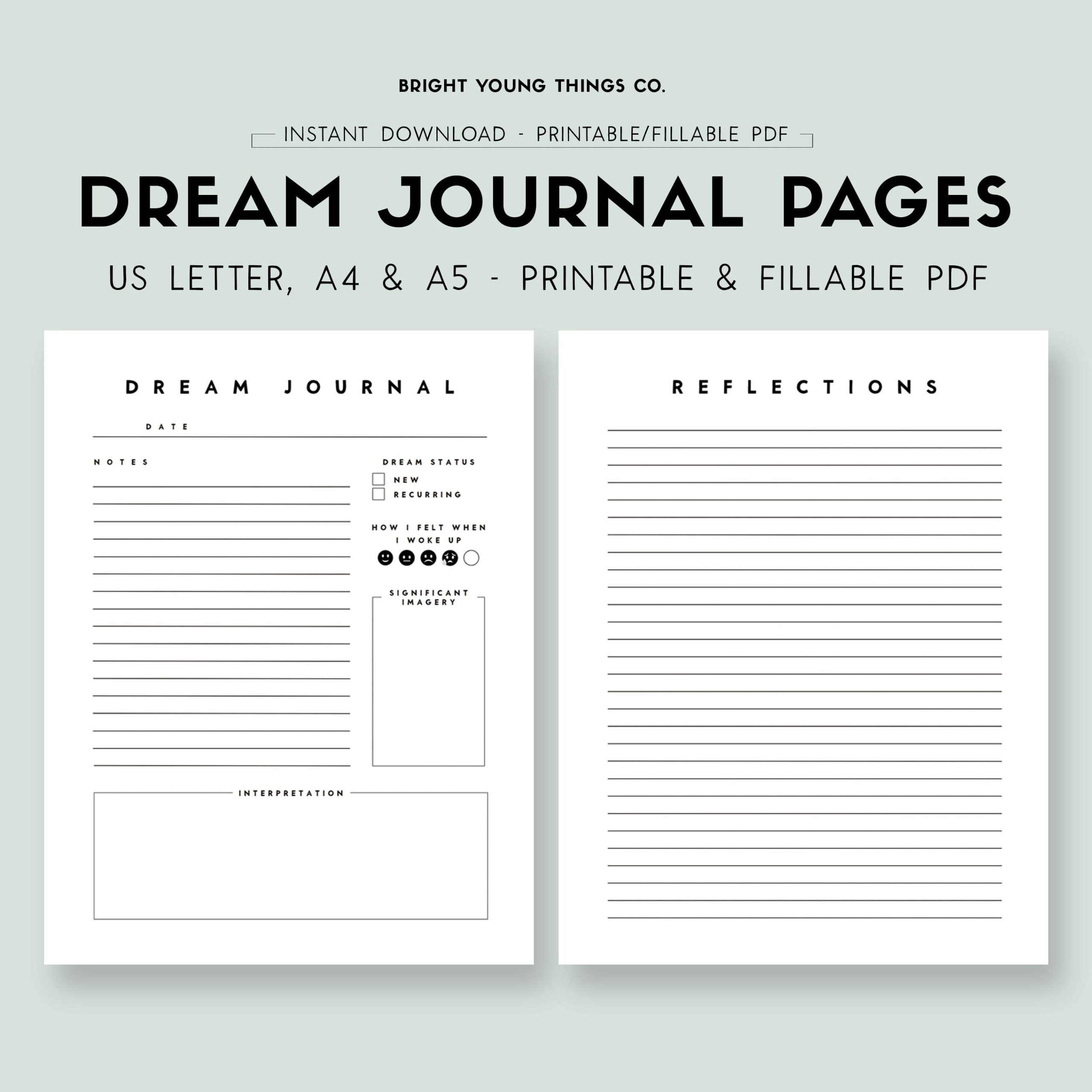Dream Journal Digital Download Dream Journal Printable Pages Printable Dream Journal Worksheet Self Reflection Worksheet PDF Dream PDF Etsy Dream Journal Digital Download Dream Journal Printable Pages Printable Dream Journal Worksheet Self Reflection Worksheet PDF Dream PDF Etsy