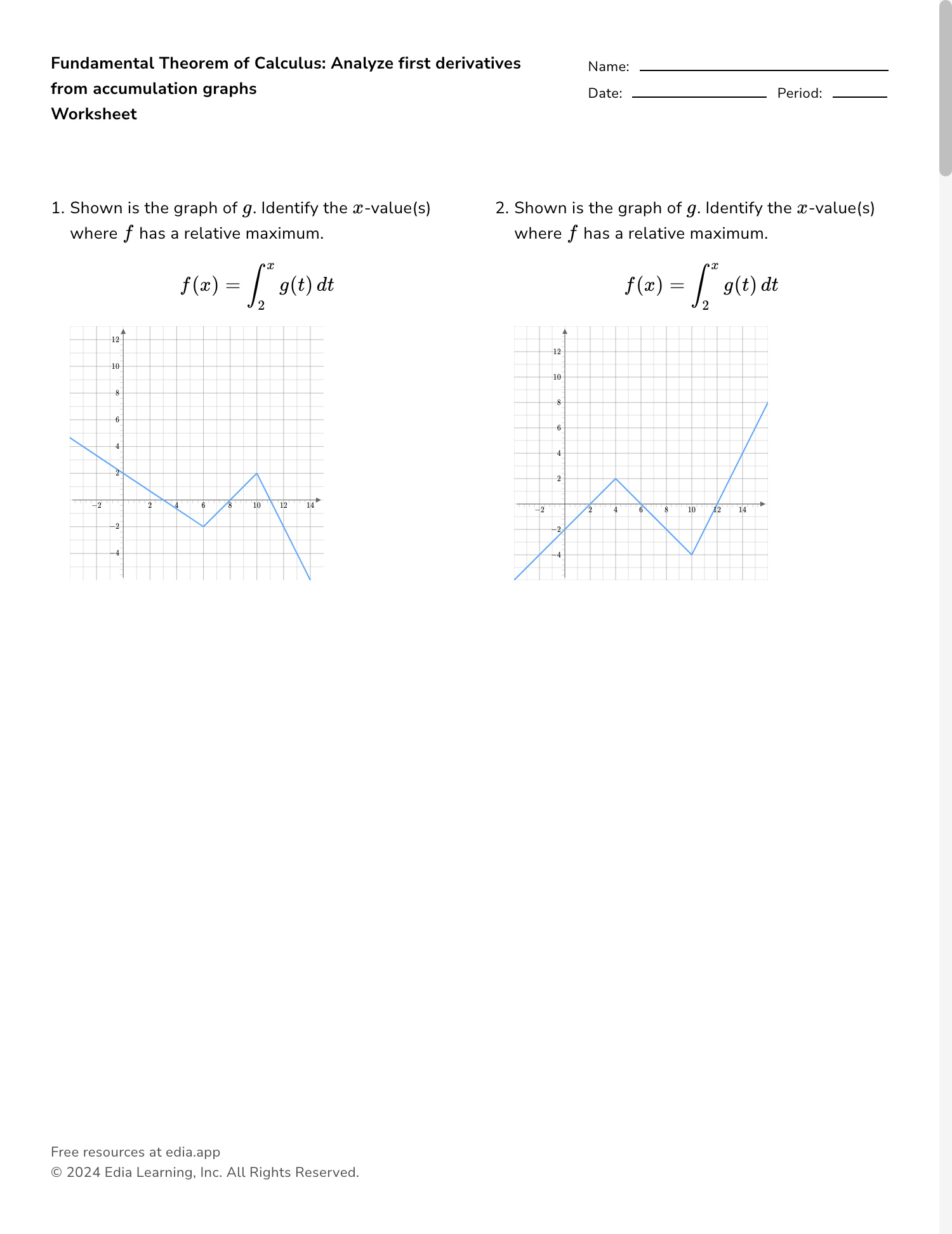 Quiz Worksheet Determining Maximum And Minimum Values Of A Graph Study