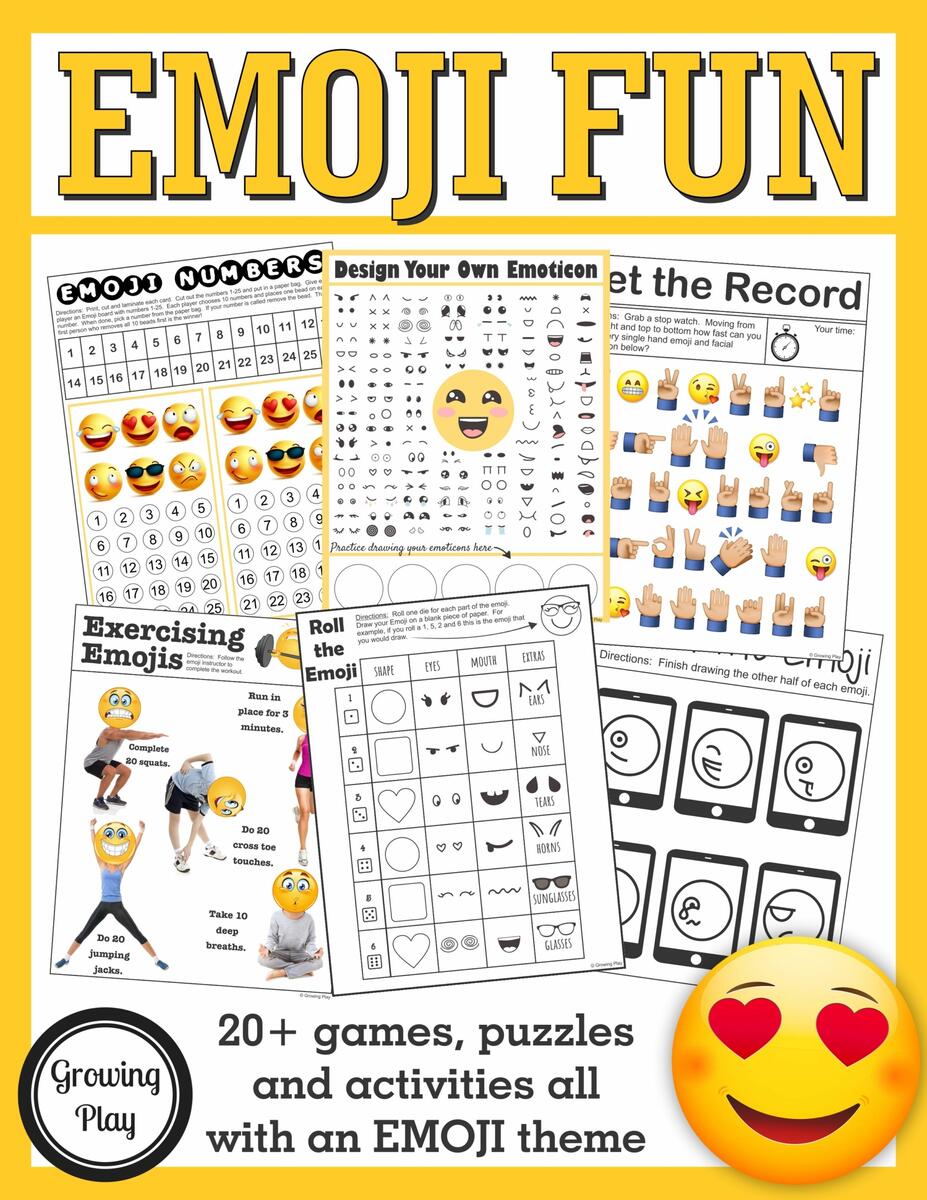 Emoji Printables How To Draw Emoji Faces Your Therapy Source