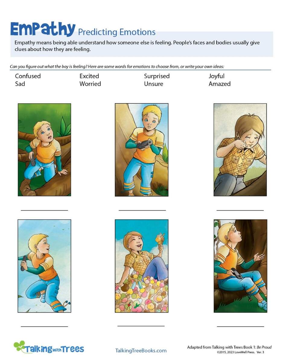 Empathy Worksheets For KidsAlicia Ortego