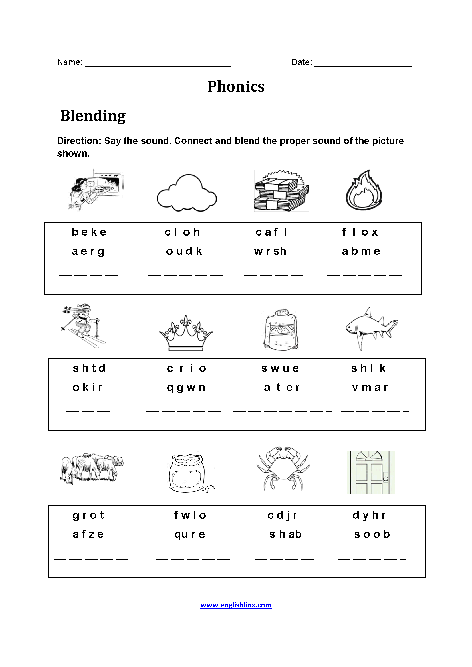 Phonics Worksheets Superstar Worksheets