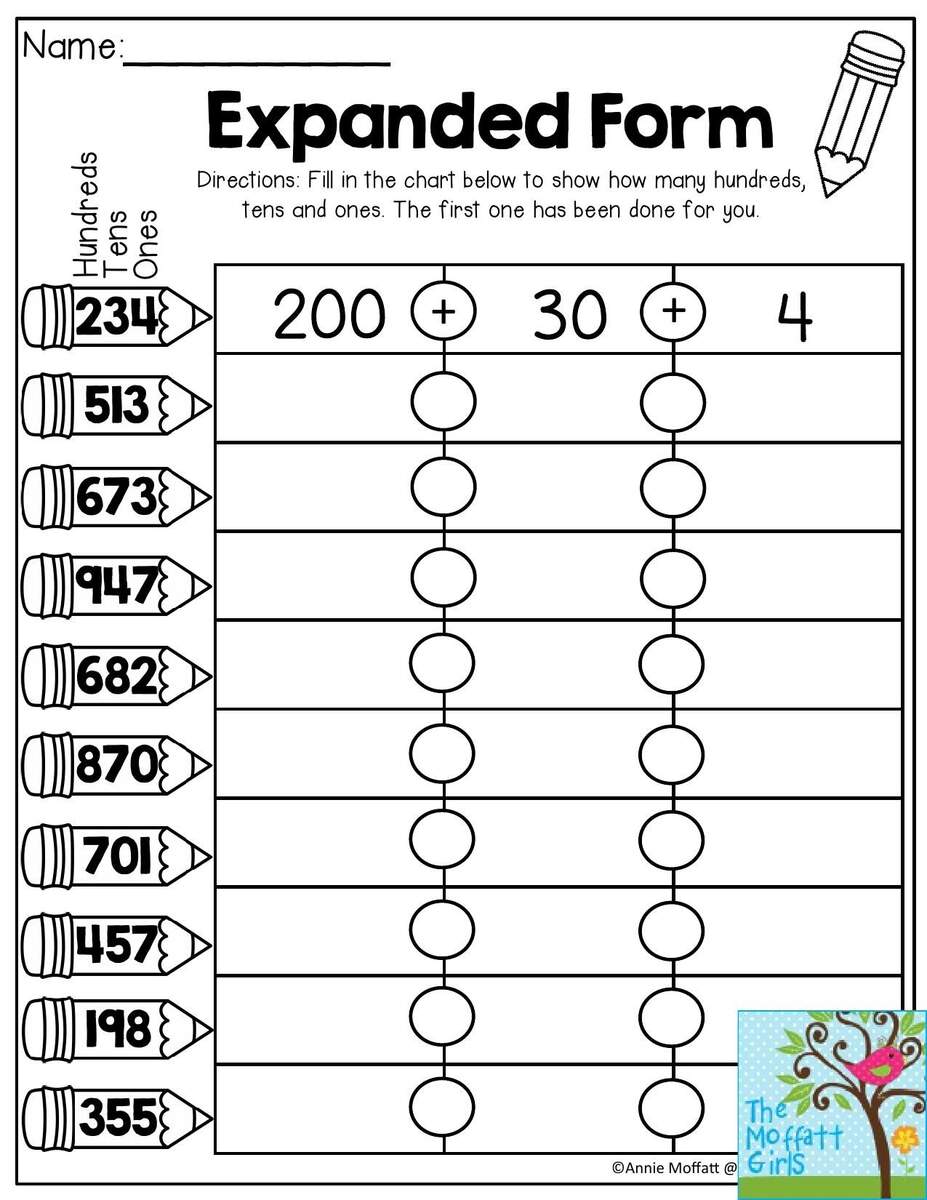 Expanded Form Practice For 2nd Grade Worksheets Library Expanded Form Practice For 2nd Grade Worksheets Library
