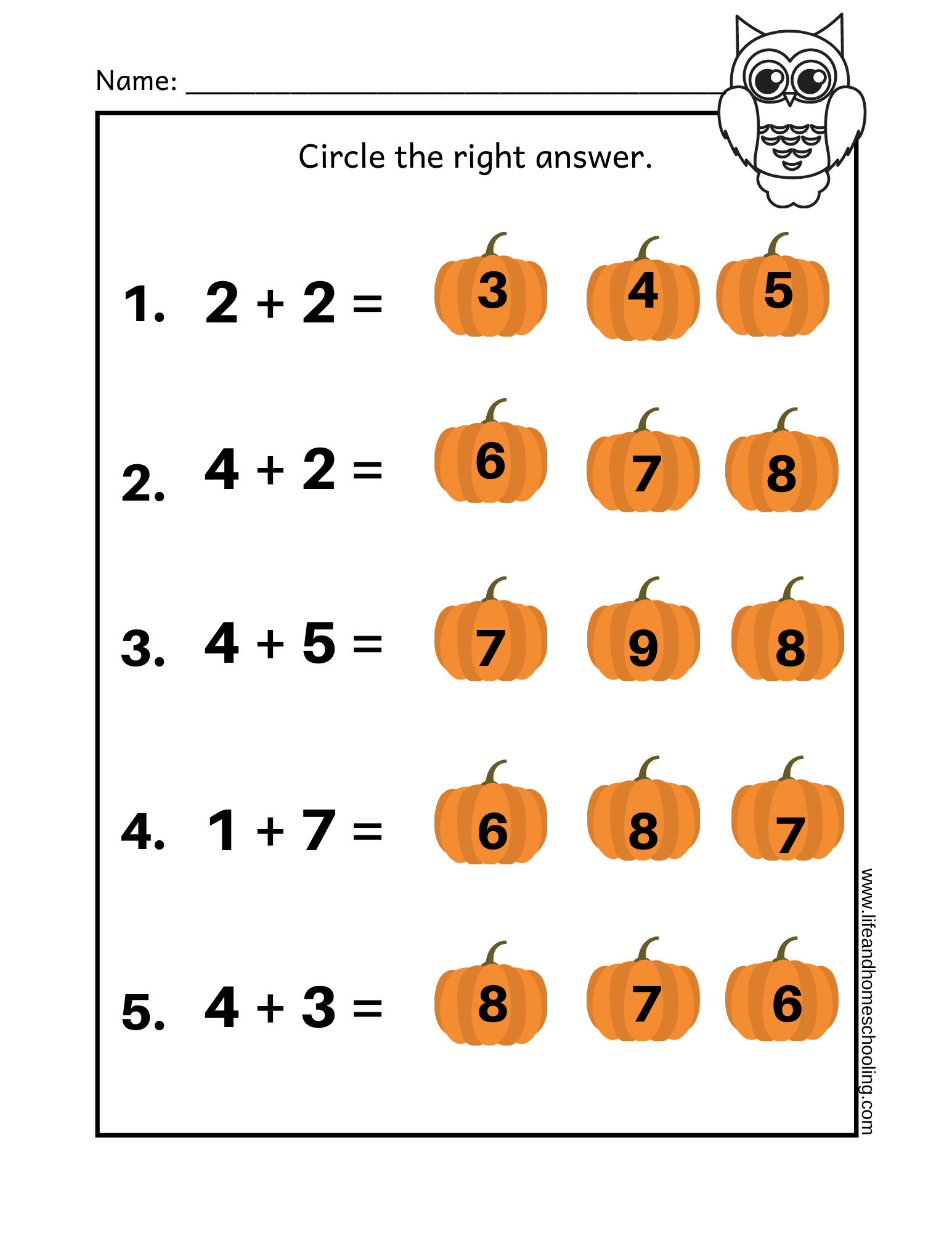 Fall Themed Kinder 2nd Grade Math Add Subtract Made By Teachers Free Penguin Math Worksheets For Second Grade Second Grade Teaching Blog