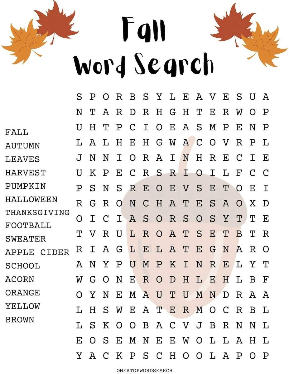 Fall Word Search Puzzle With Answer Sheet Autumn Word Search Seasonal Games Seasonal Puzzles Family Activities Children S Puzzles Etsy Fall Word Search Puzzle With Answer Sheet Autumn Word Search Seasonal Games Seasonal Puzzles Family Activities Children S Puzzles Etsy