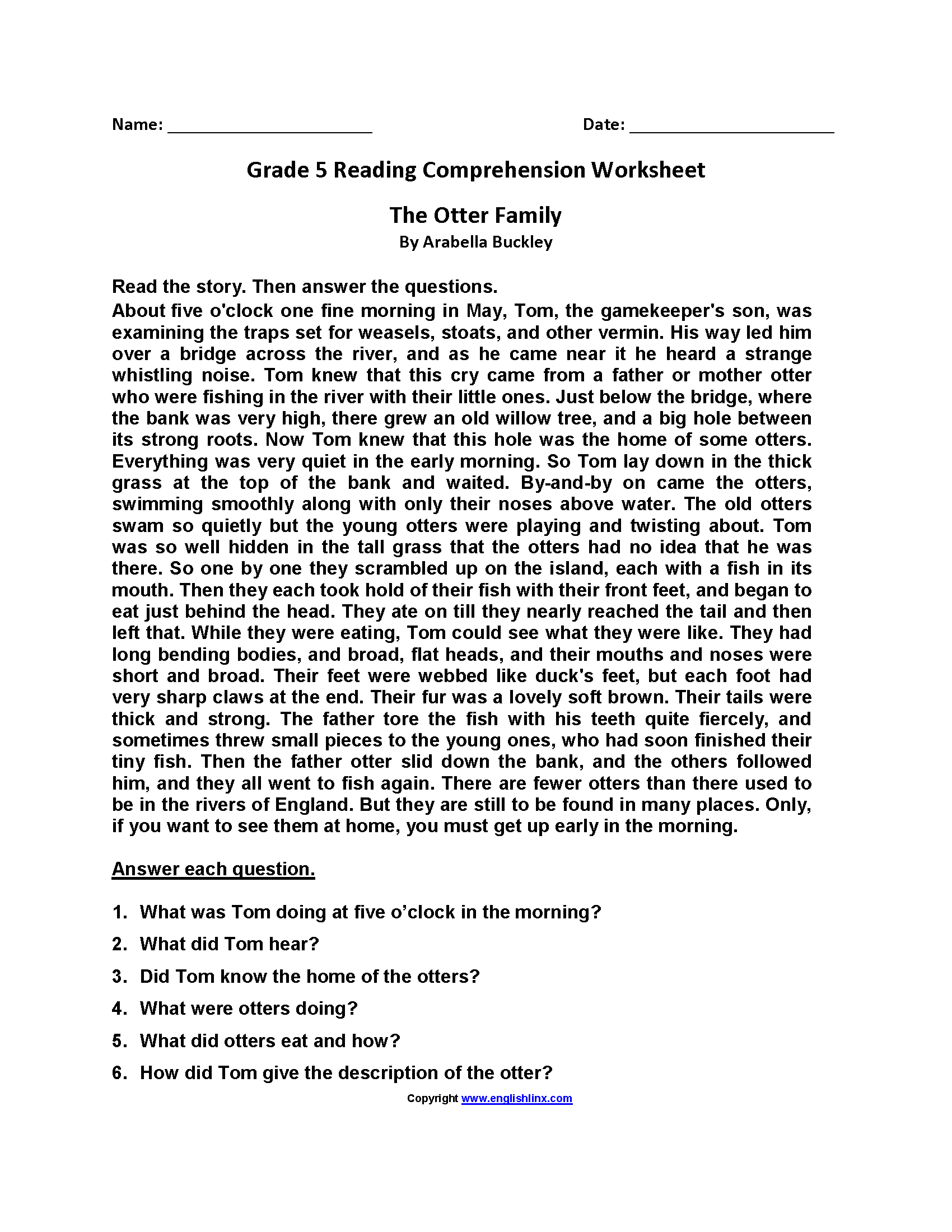 Fifth Grade Reading Worksheets Improve Fluency Vocabulary Fifth Grade Reading Comprehension Superstar Worksheets