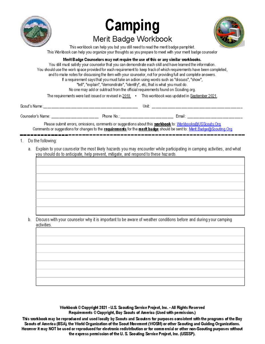 First Aid Merit Badge Workbook Essential Skills And Requirements Studocu
