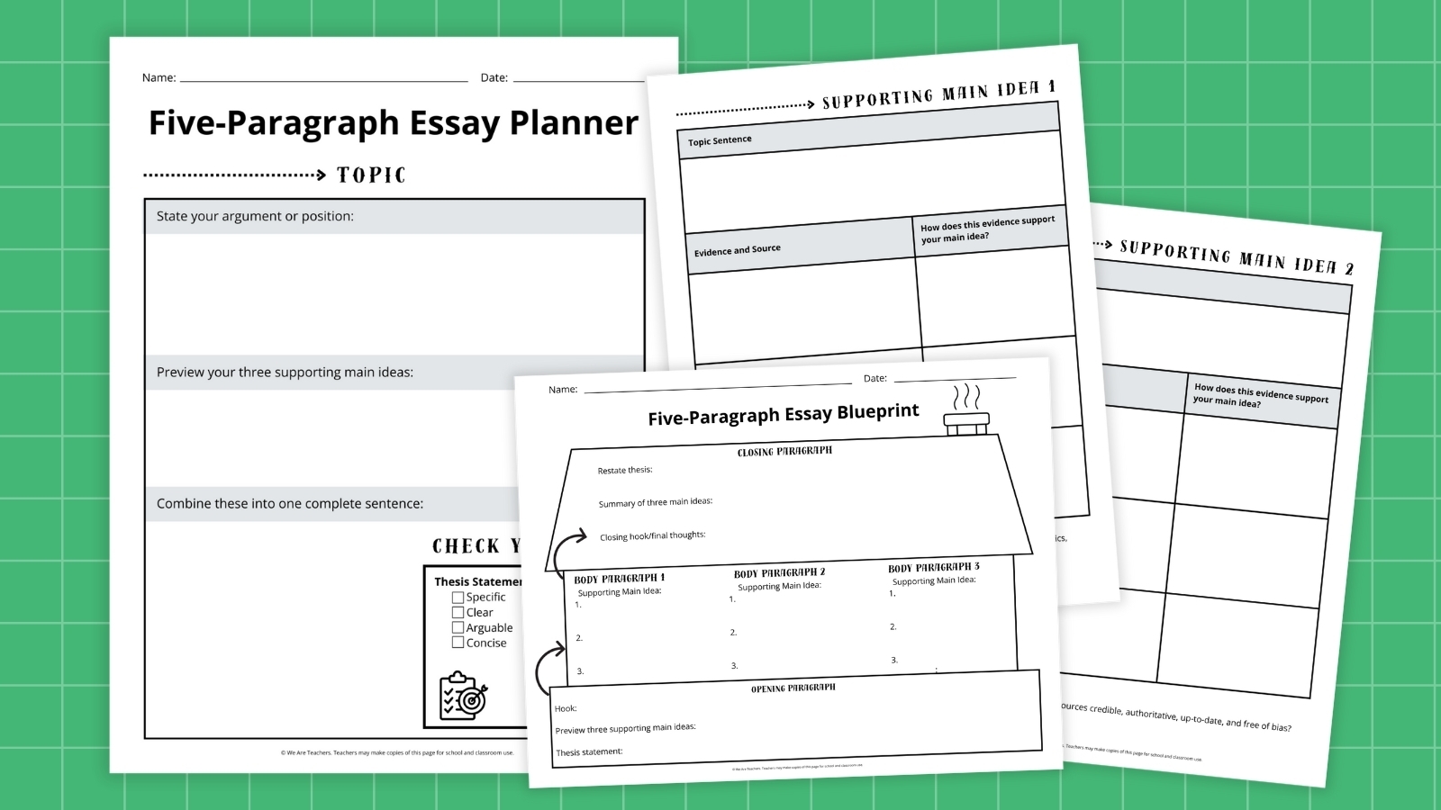 Five Paragraph Essay Graphic Organizer Free Worksheets Five Paragraph Essay Graphic Organizer Free Worksheets