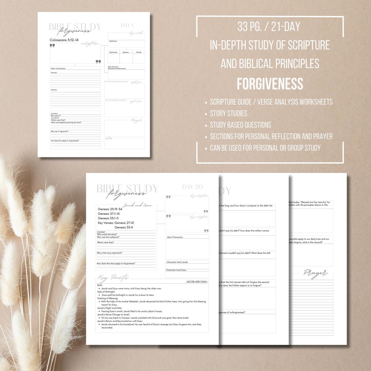 Forgiveness Bible Study In Depth Christian Guide Printable PDF Etsy Forgiveness Bible Study In Depth Christian Guide Printable PDF Etsy