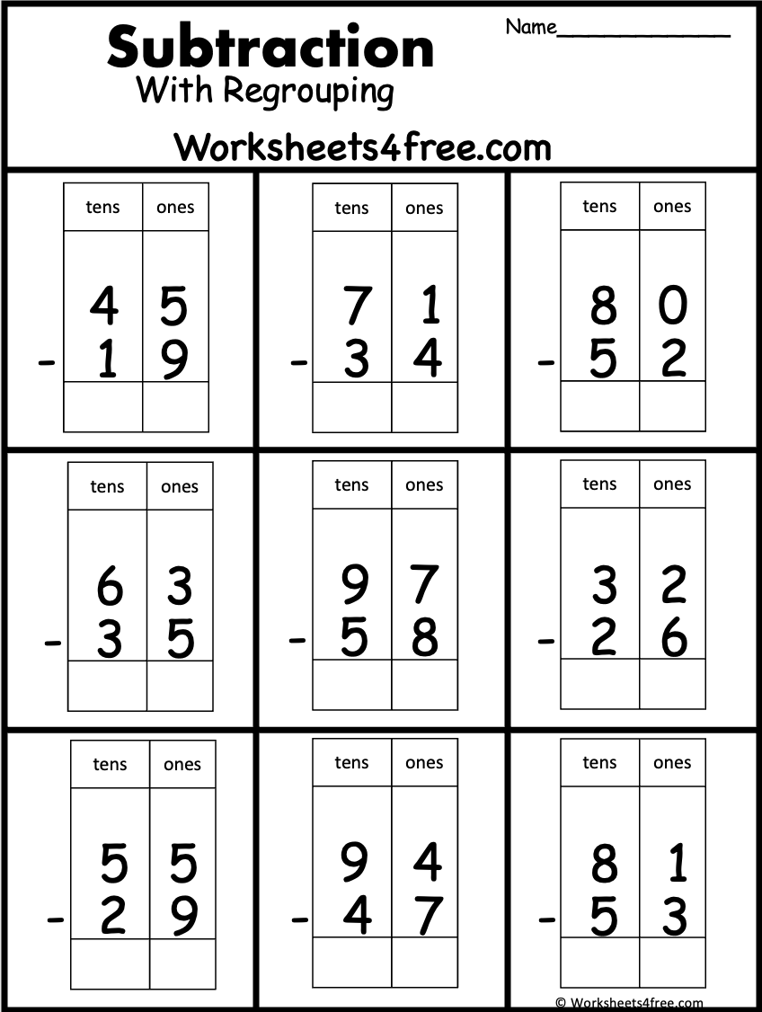 2 Digit Addition And Subtraction Worksheets