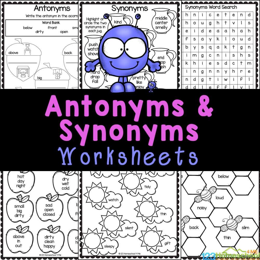 Synonyms And Antonyms Grammar Worksheet For Grade 2 Made By Teachers