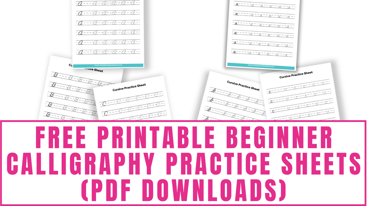 Beginner Printable Calligraphy Practice Sheets Printable Party Favors