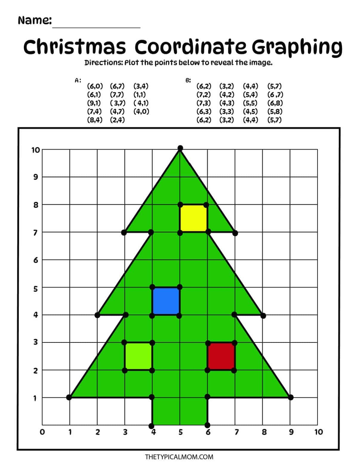 Free Coordinate Graphing Mystery Picture Worksheets PDF Free Christmas Coordinate Graphing Worksheets For Holiday Fun Rock Your Homeschool
