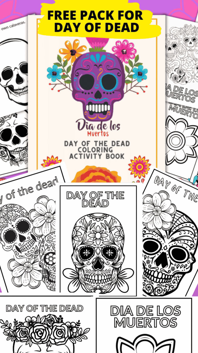 Free Day Of The Dead Coloring Pages Printables For Dia De Los Muertos For Students Free Day Of The Dead Coloring Pages Printables For Dia De Los Muertos For Students