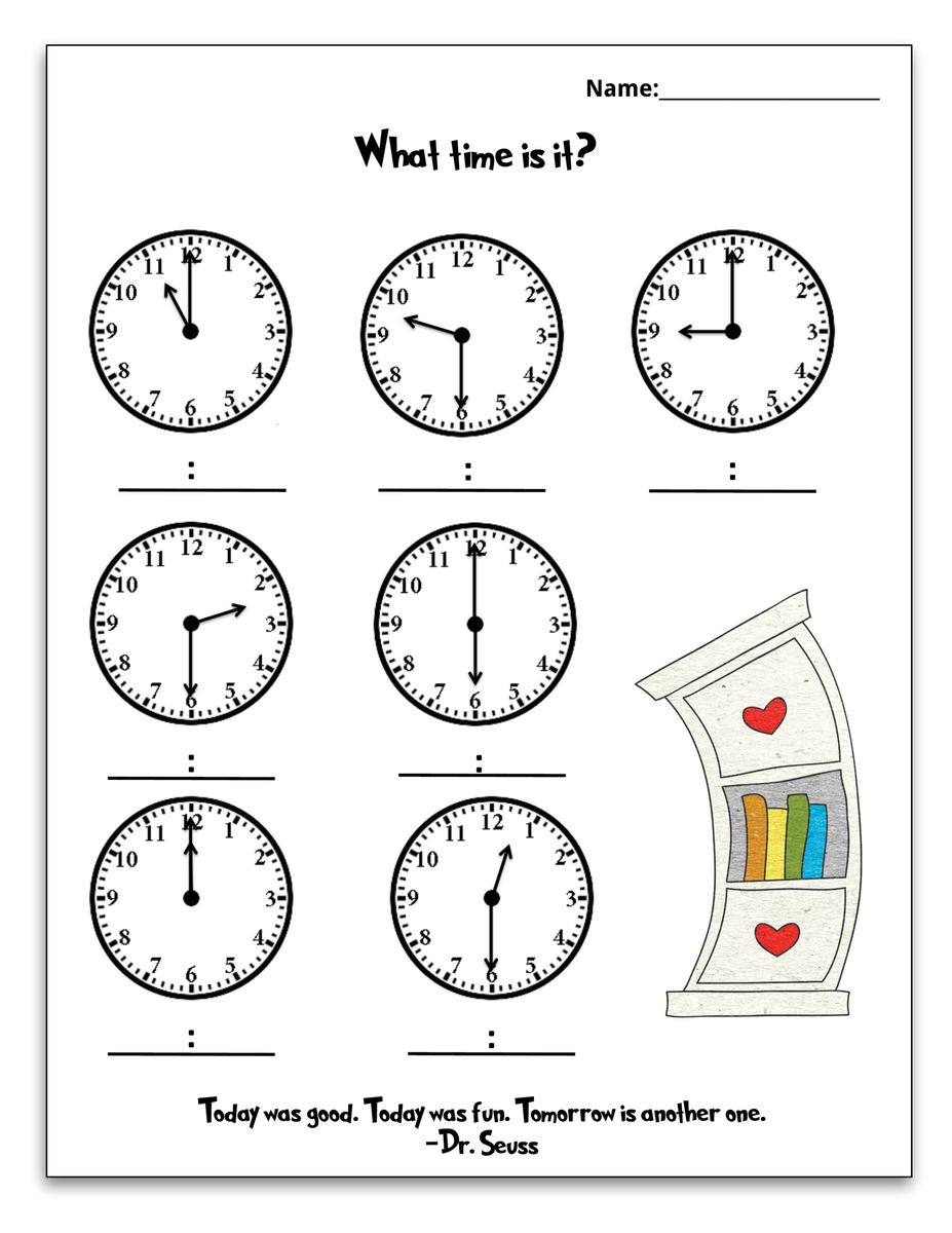 Free Dr Seuss Printable Math Pack For Grades K 1st