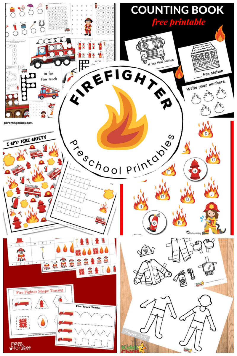 FREE Free Printable Firefighter Worksheets For Kids