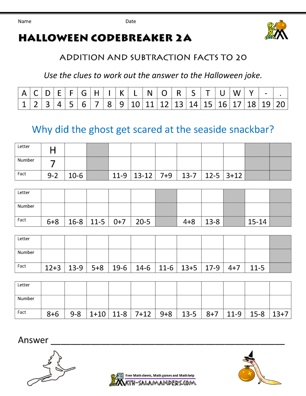 Free Halloween Math Worksheets Worksheets Library Free Halloween Math Worksheets Worksheets Library