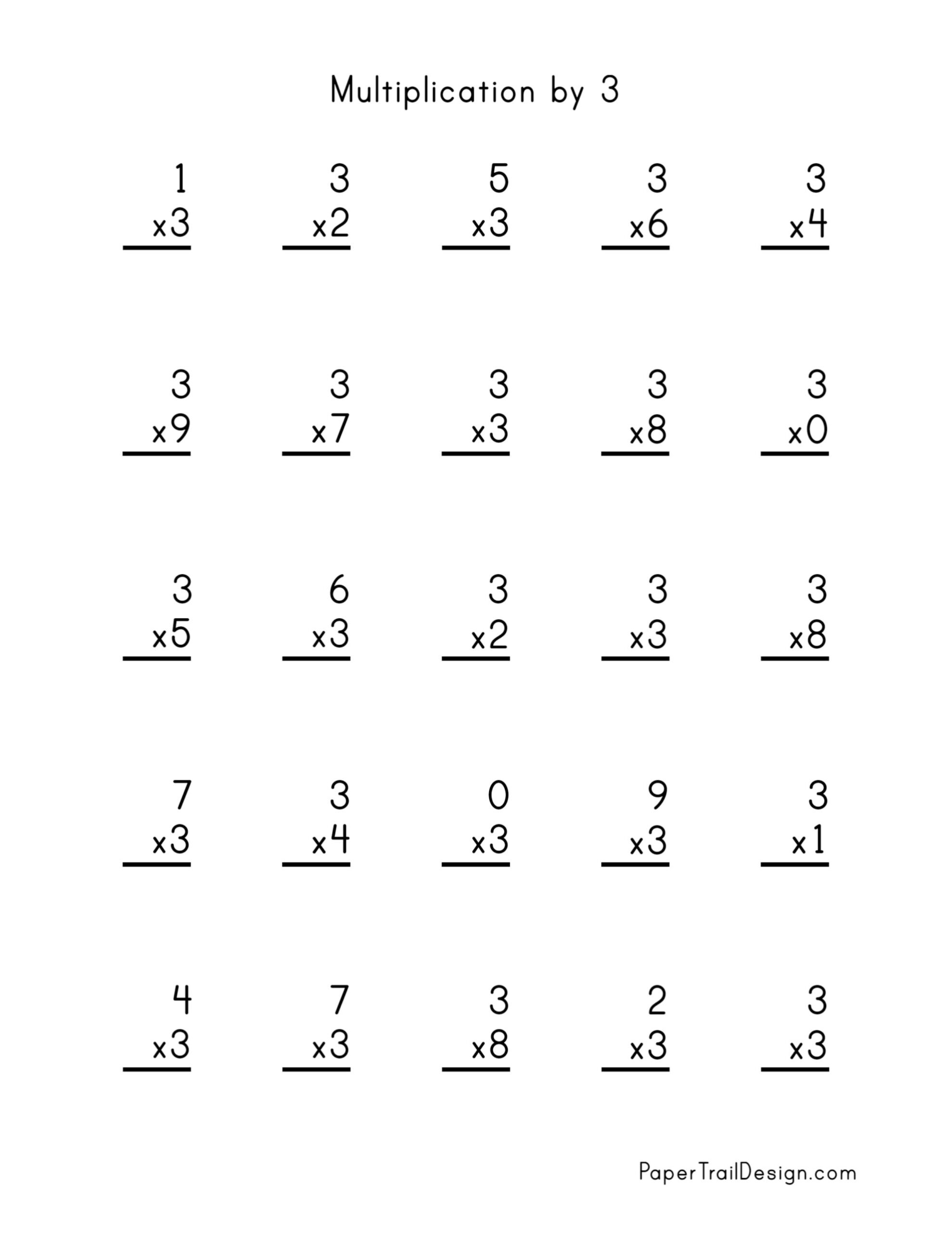 Free Multiplication Worksheets 1 12 Paper Trail Design Multiplication Times Tables Worksheets 2 3 4 5 Times Tables Four Worksheets FREE Printable Worksheets Worksheetfun