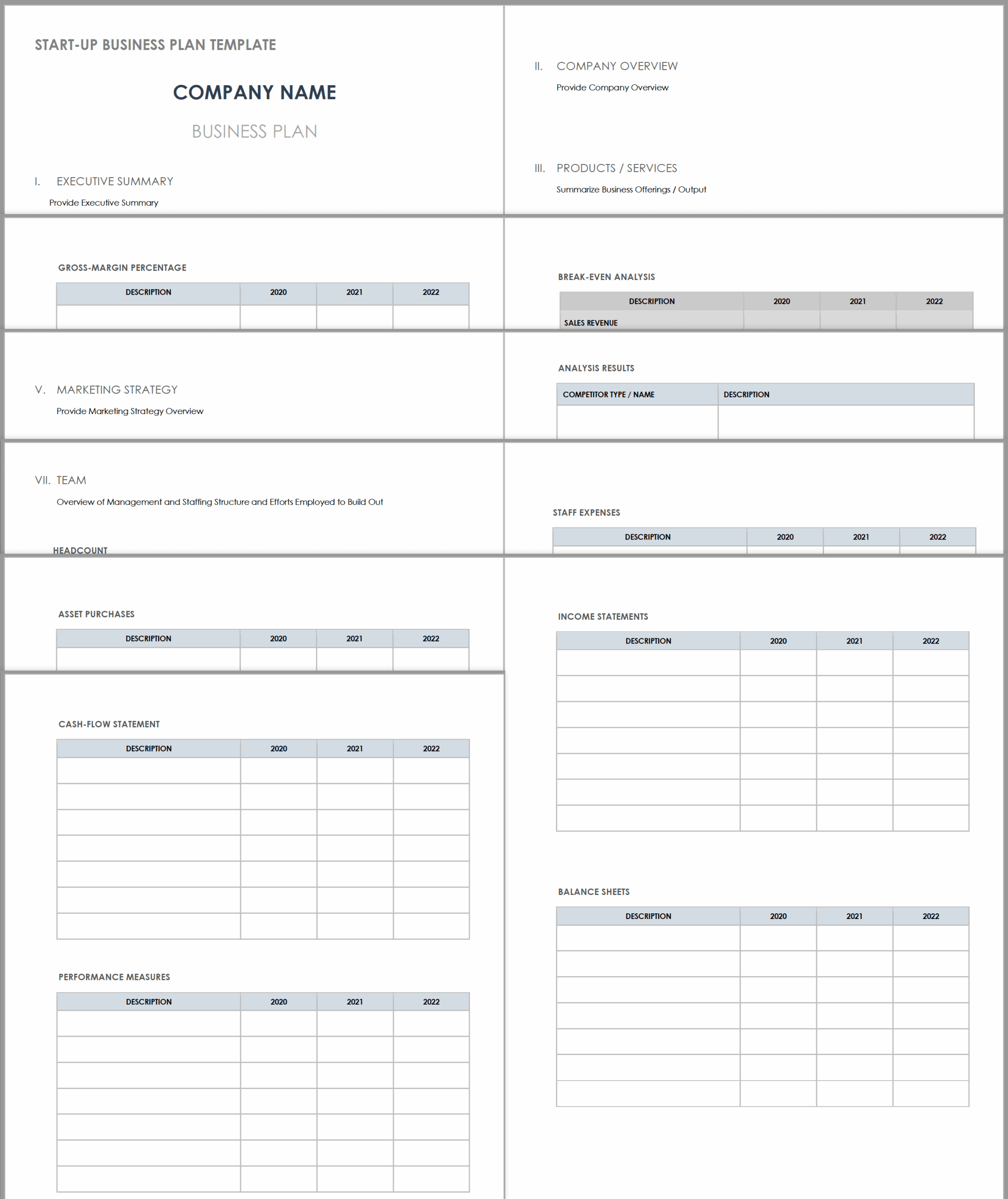 Free PDF Business Plan Templates Smartsheet Free PDF Business Plan Templates Smartsheet