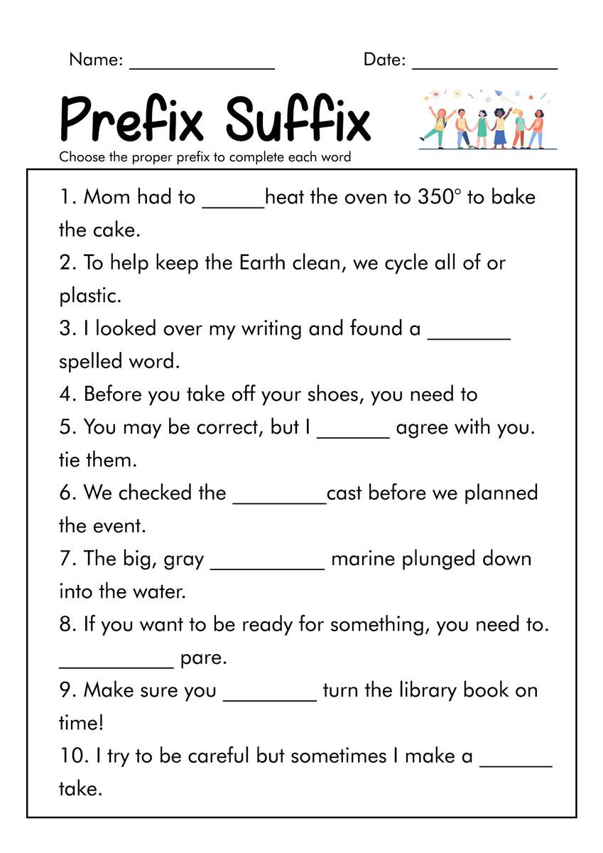 Free Prefixes And Suffixes Worksheet 5th Grade Download Free Prefixes And Suffixes Worksheet 5th Grade Png Images Free Worksheets On Clipart Library