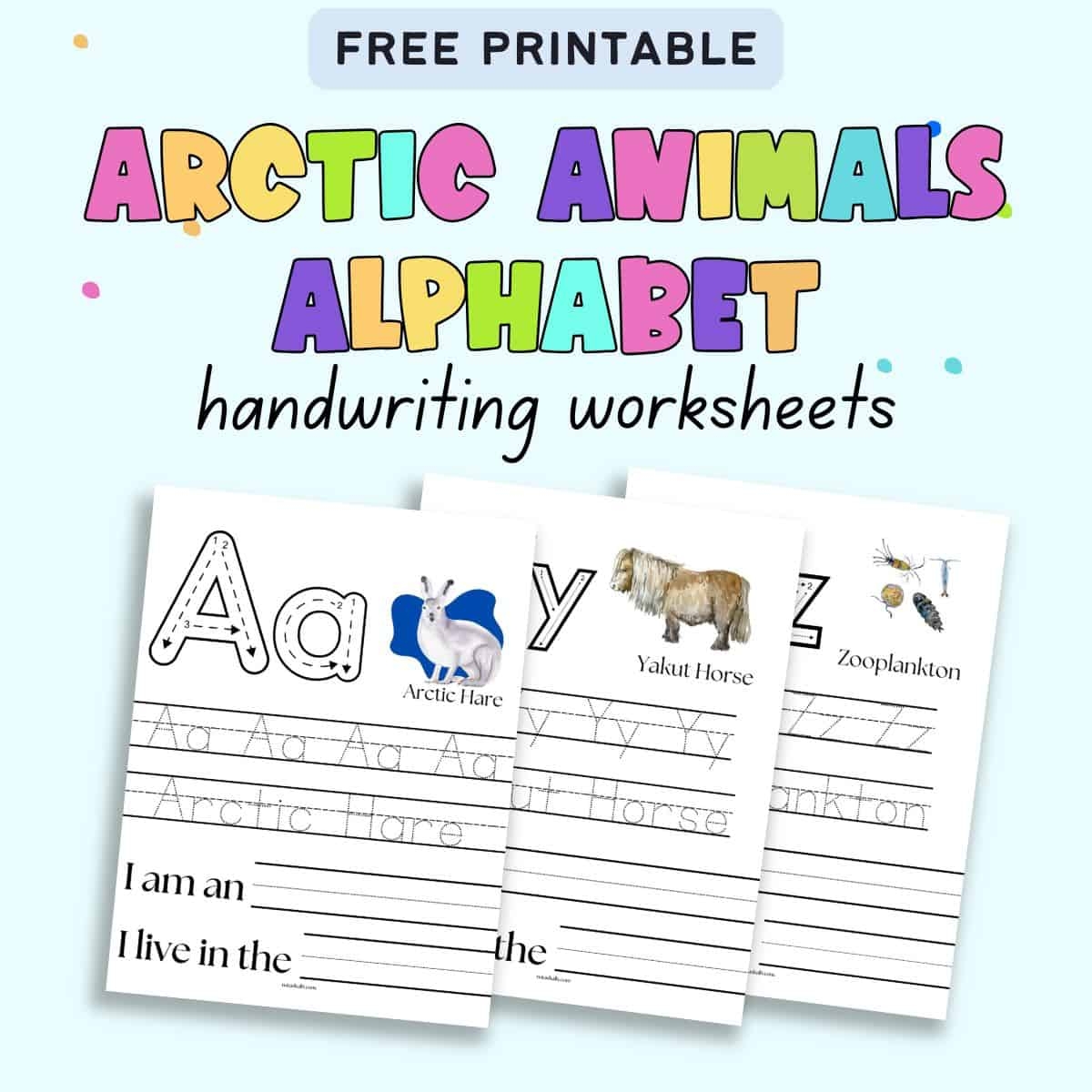 Animal Themed Word Tracing Worksheets Beeloo Printable Crafts And Activities For Kids
