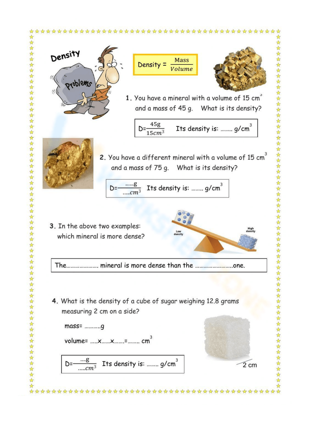 Free Printable Density Worksheets Density Of Matters Worksheets Library Free Printable Density Worksheets Density Of Matters Worksheets Library
