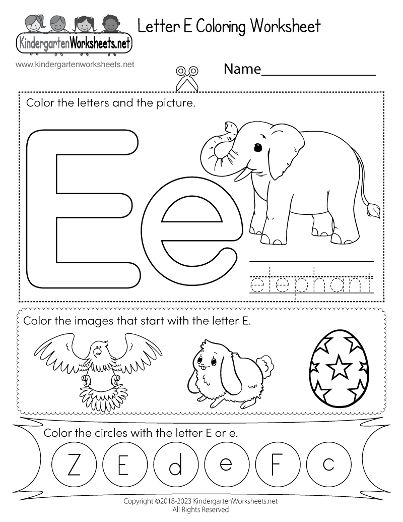 Letter E Preschool Printables Preschool Mom