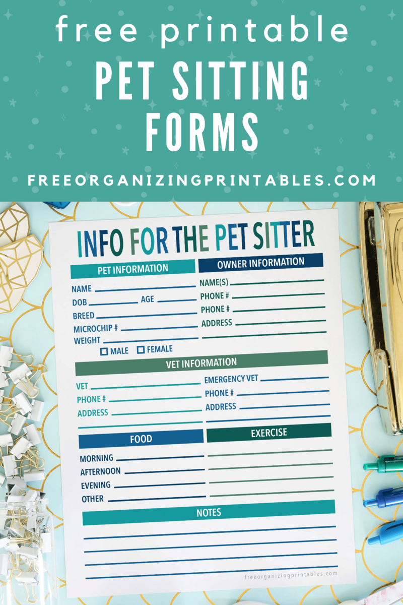 Pet Information Kit Free Pet Printables For Your Family Adore Them Parenting