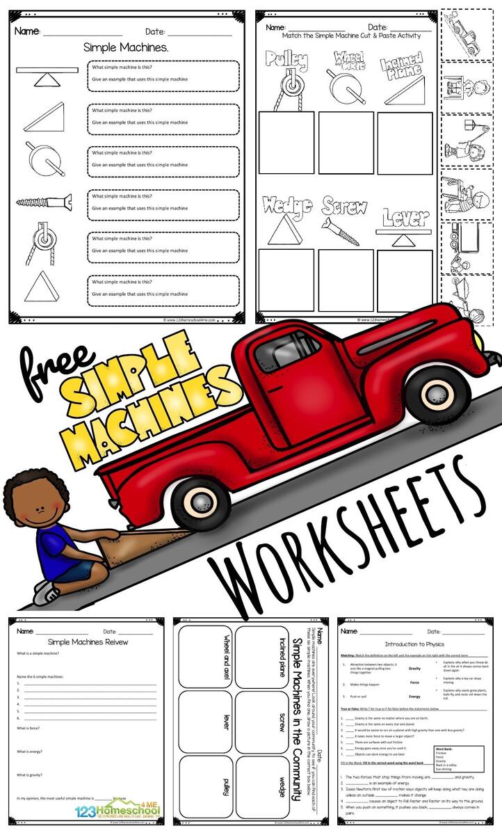Storyboard That Free Simple Machines Worksheets