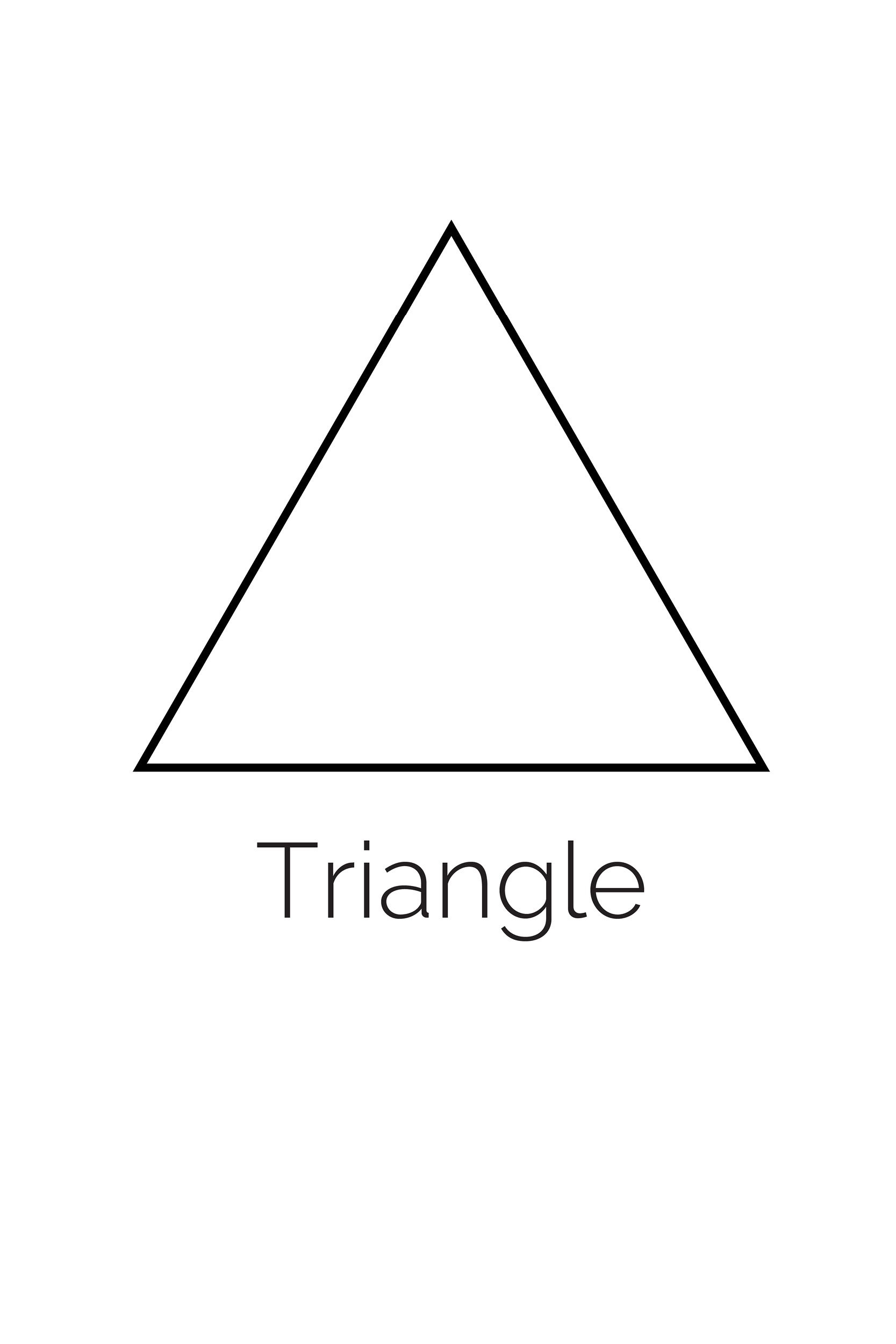 Free Printable Triangle Shape Free Triangle Shapes Worksheet For Preschool