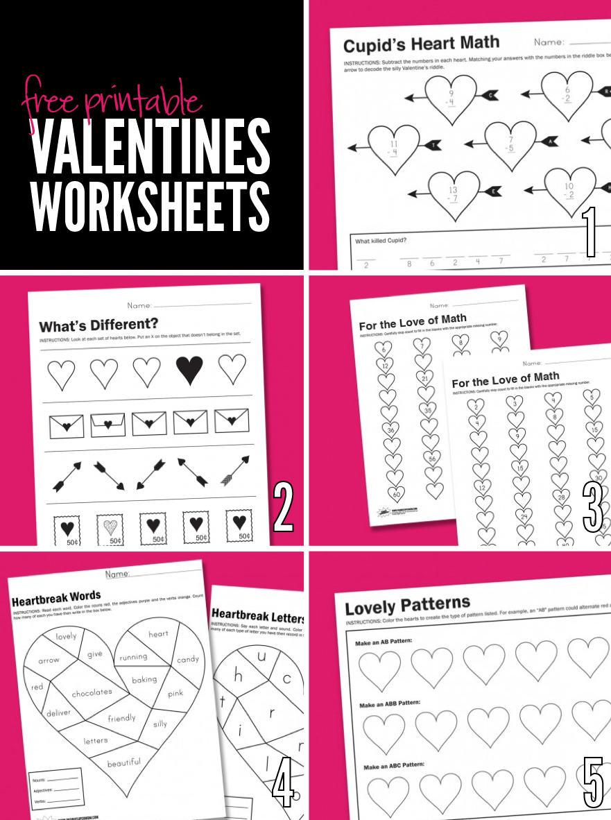 Free Printable Worksheets For Valentine S Day Paging Supermom Free Printable Worksheets For Valentine S Day Paging Supermom