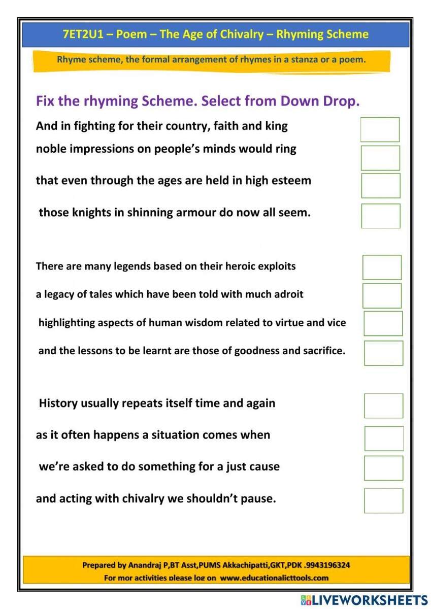 Free Rhyme Scheme Practice Worksheet Download Free Rhyme Scheme Practice Worksheet Png Images Free Worksheets On Clipart Library