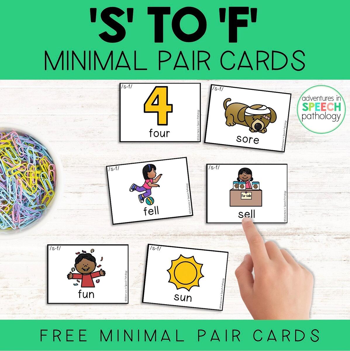 Free S To F Minimal Pair Cards For Therapy Free S To F Minimal Pair Cards For Therapy