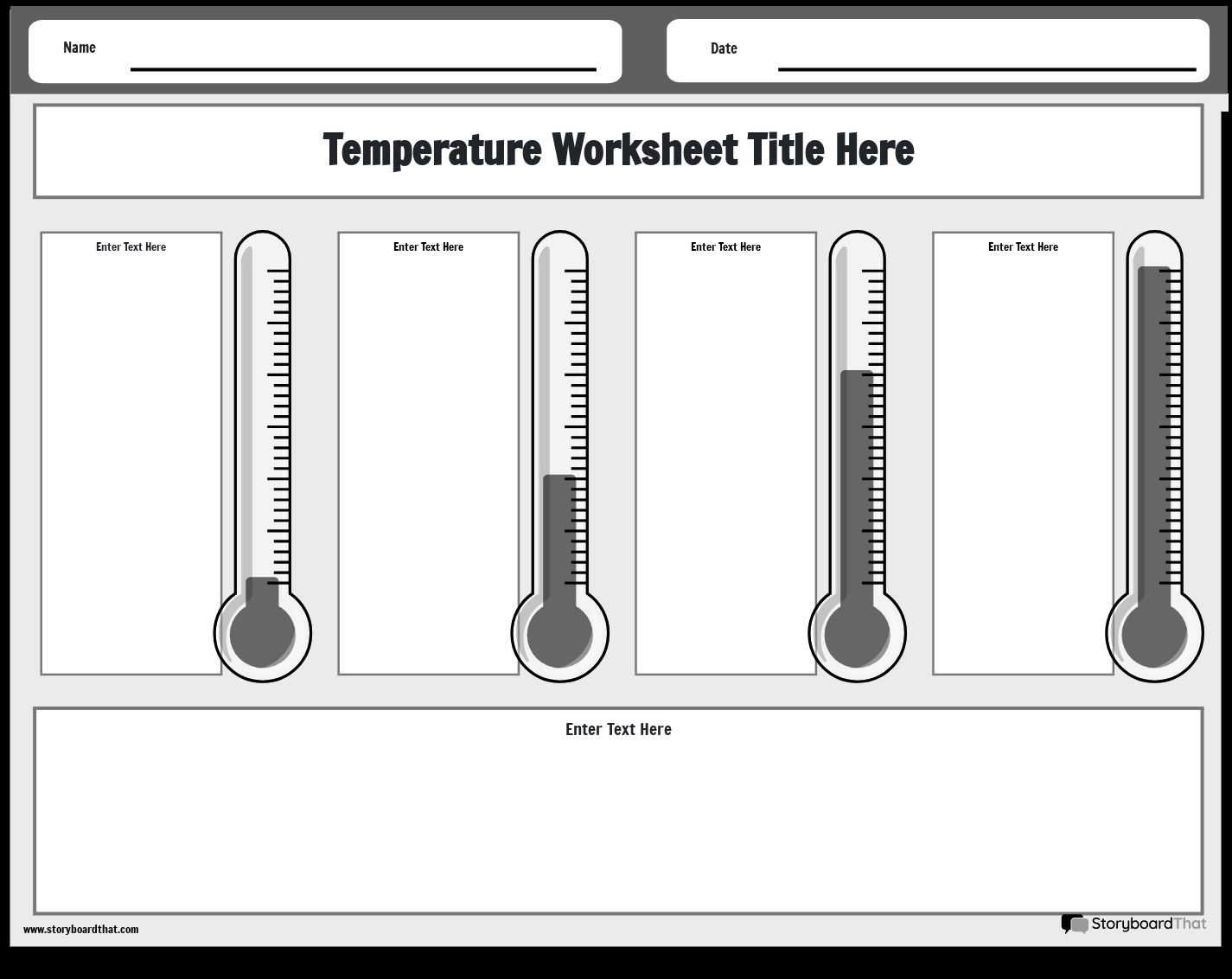 Free Temperature Worksheets Thermometer Conversion