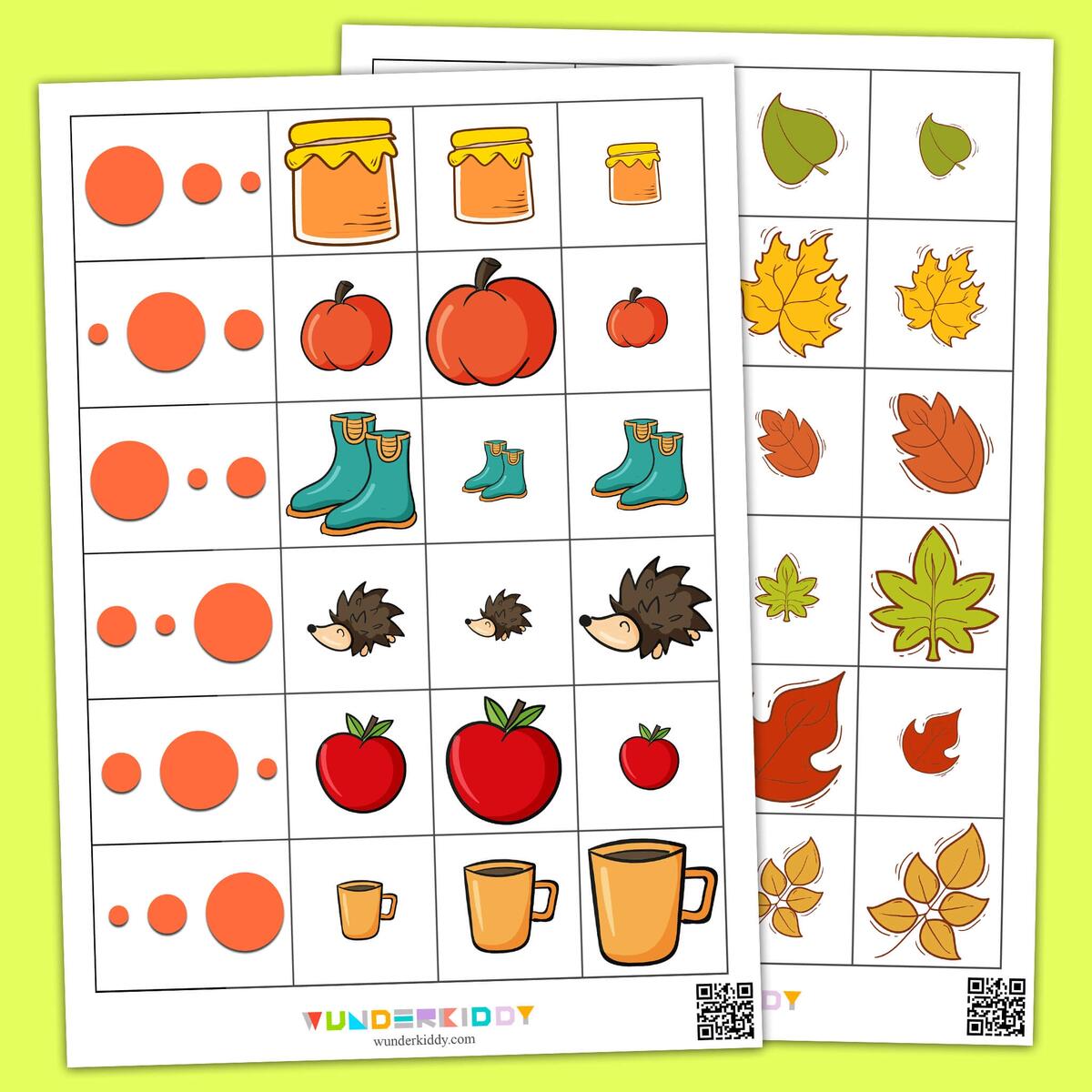 Fun Printable Autumn Size Comparison Worksheets For Preschool Fun Printable Autumn Size Comparison Worksheets For Preschool