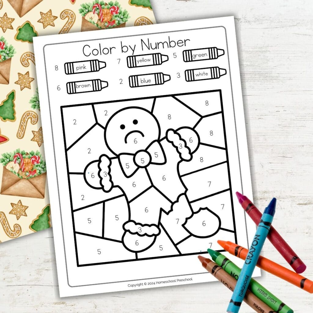 Gingerbread Color By Number Worksheets For Preschool Gingerbread Color By Number Worksheets For Preschool