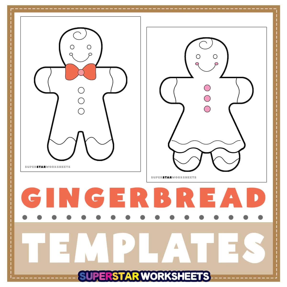 Gingerbread Man Template Free Printables Superstar Worksheets Gingerbread Man Activities How To Make These Freebies Fun Rock Your Homeschool