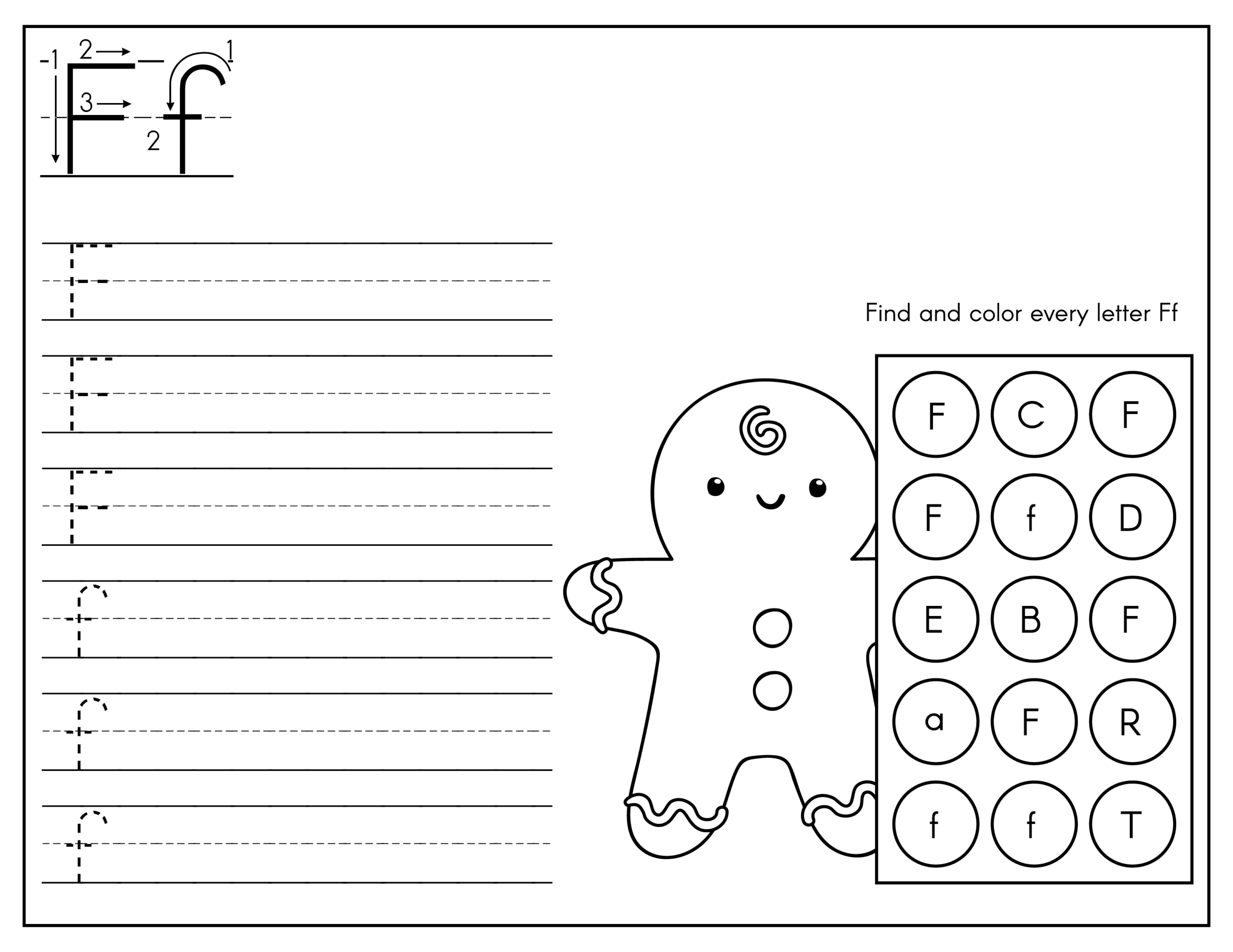 Gingerbread Tracing Letters Printable Fun With Mama Gingerbread Tracing Letters Printable Fun With Mama