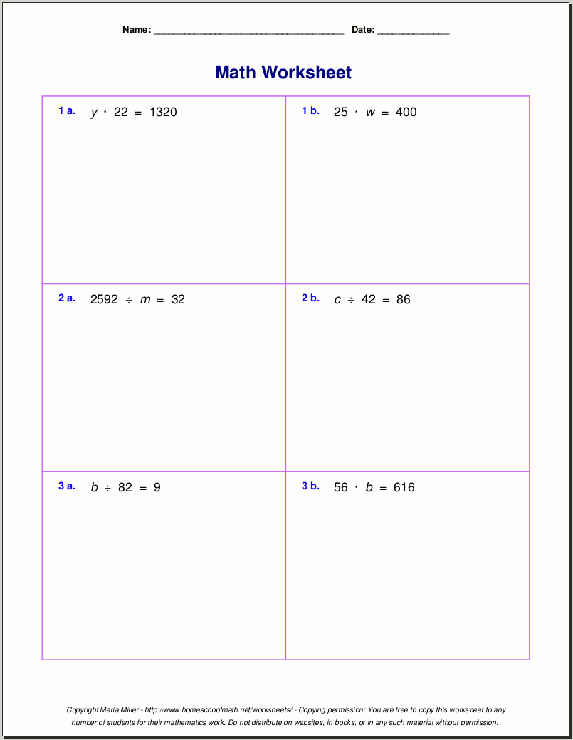 Grade 5 Multiplication Worksheets Grade 5 Multiplication Worksheets