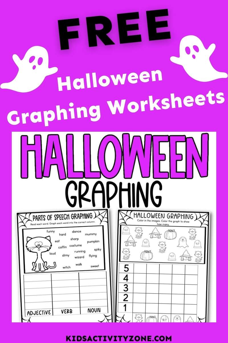 Halloween Graphing Worksheets Kids Activity Zone Halloween Graphing Page Kindergarten First Grade Squarehead Teachers
