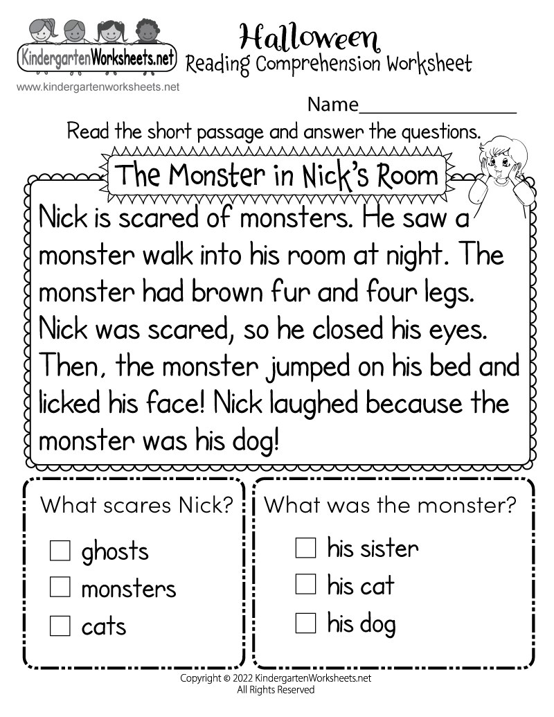 Printable 3rd Grade Halloween Worksheets