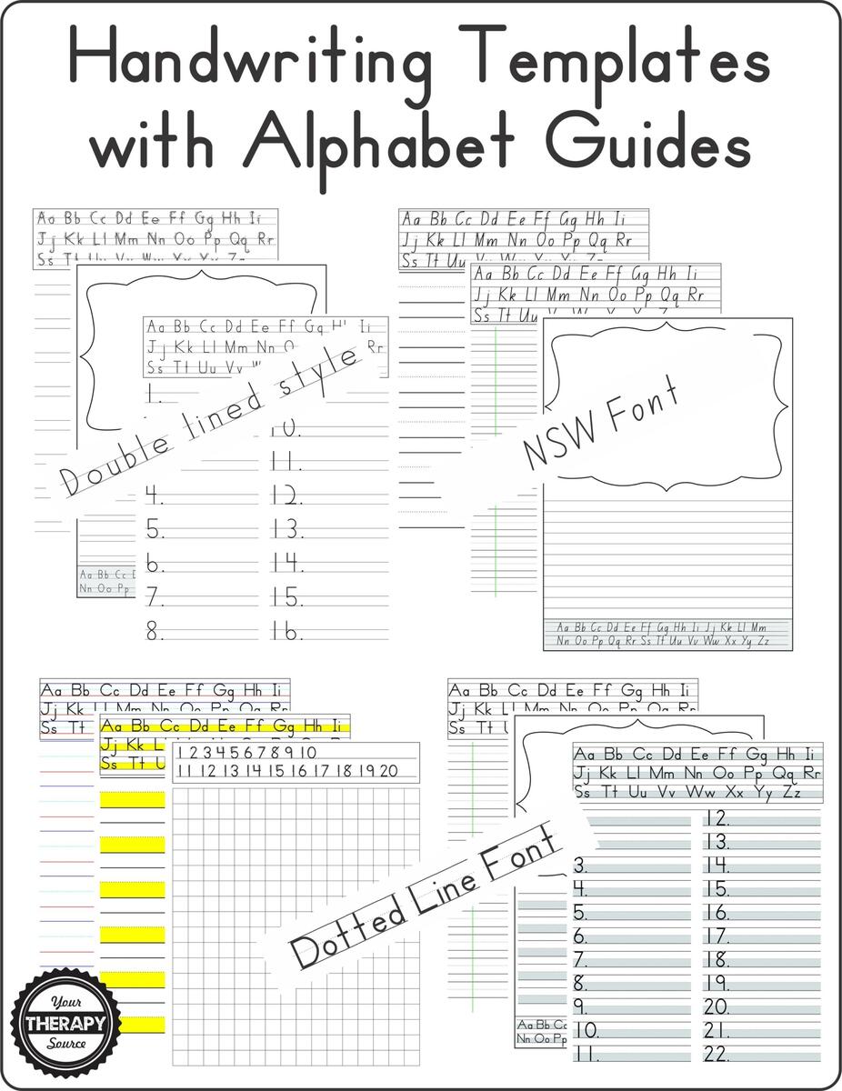 Handwriting Paper Printable FREE Your Therapy Source Handwriting Paper Printable FREE Your Therapy Source