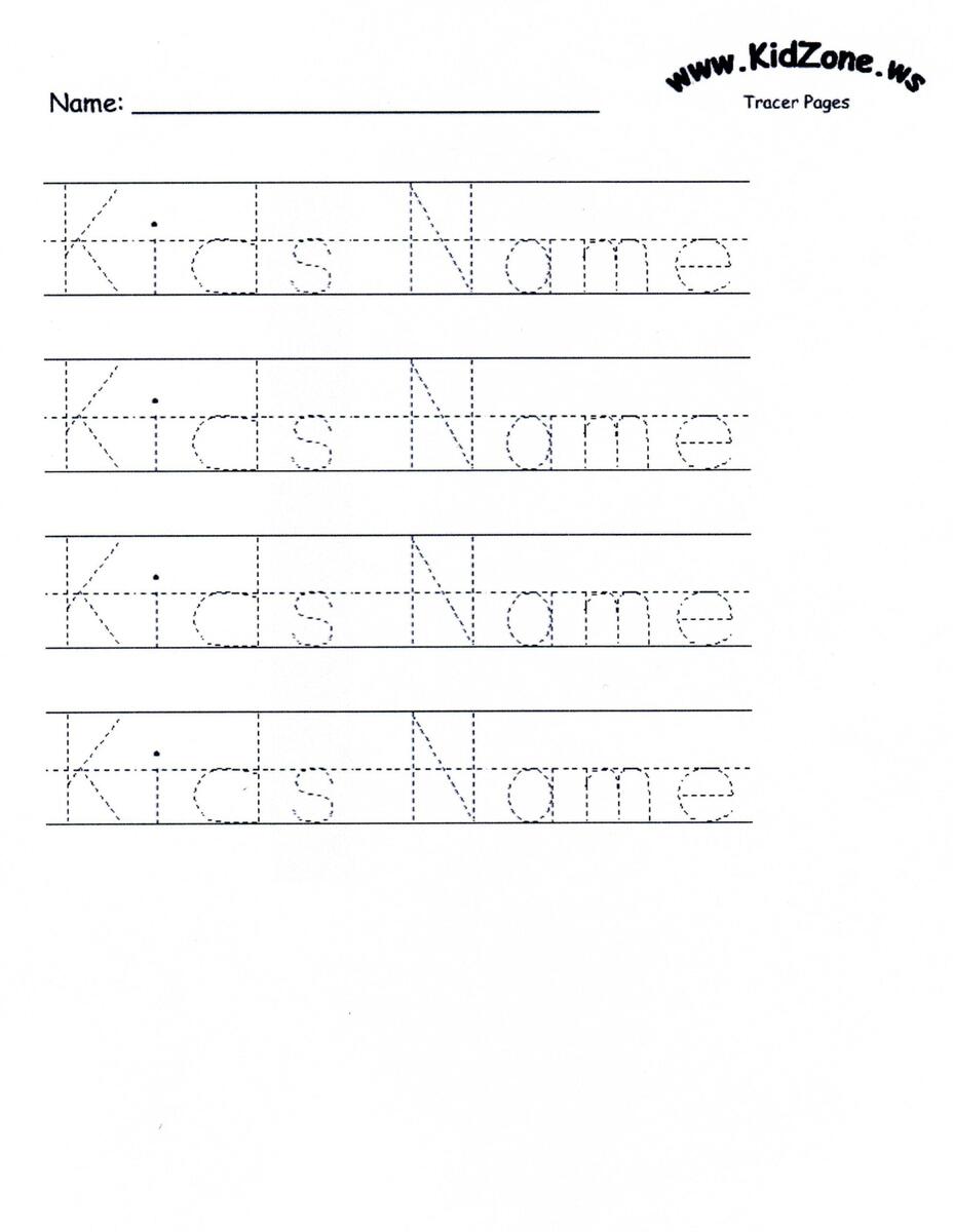Handwriting Without Tears Custom Name Tracing Sheet Personalized Name Trace Letter Activity Sheet Preschool Kindergarten Handwriting Practice Homeschool Worksheet UK Free Name Tracing Worksheets For Preschool