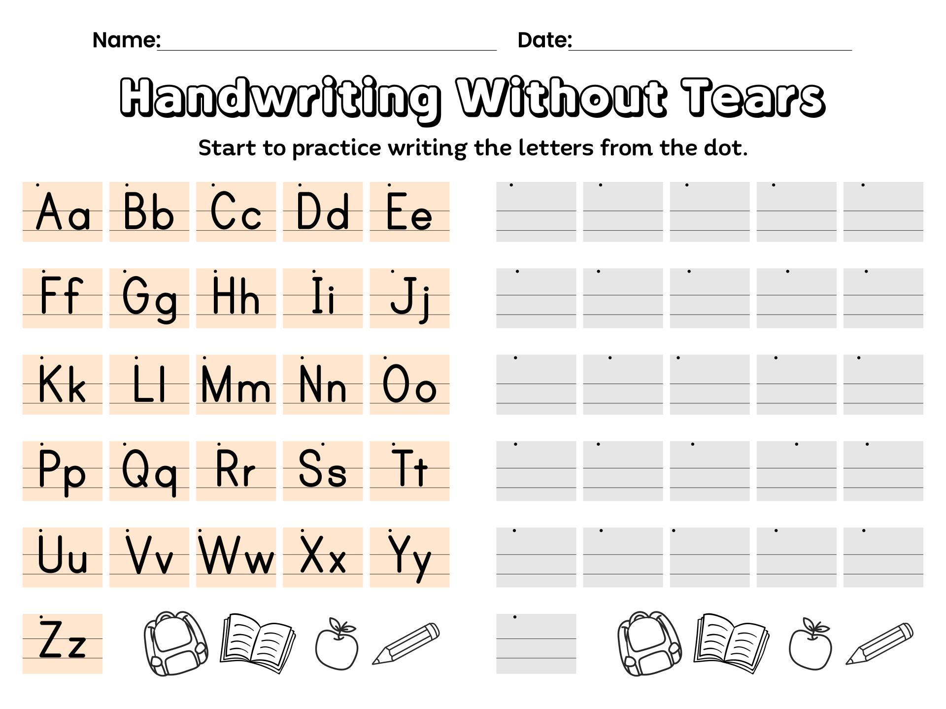 Handwriting Without Tears Preschool 10 Free PDF Printables Printablee Kindergarten Handwriting Without Tears Worksheets