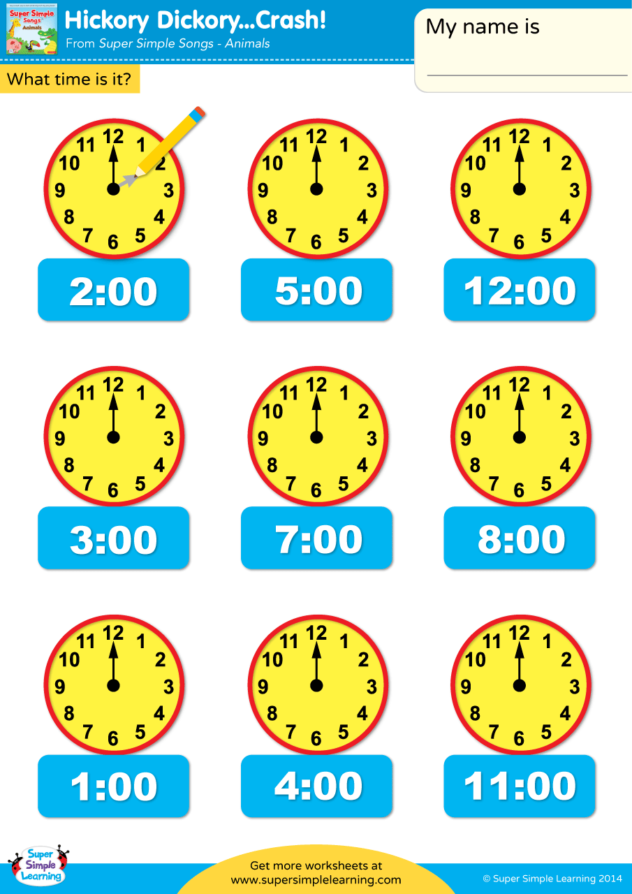 Draw The Hands Of The Clock Worksheet Edu Games
