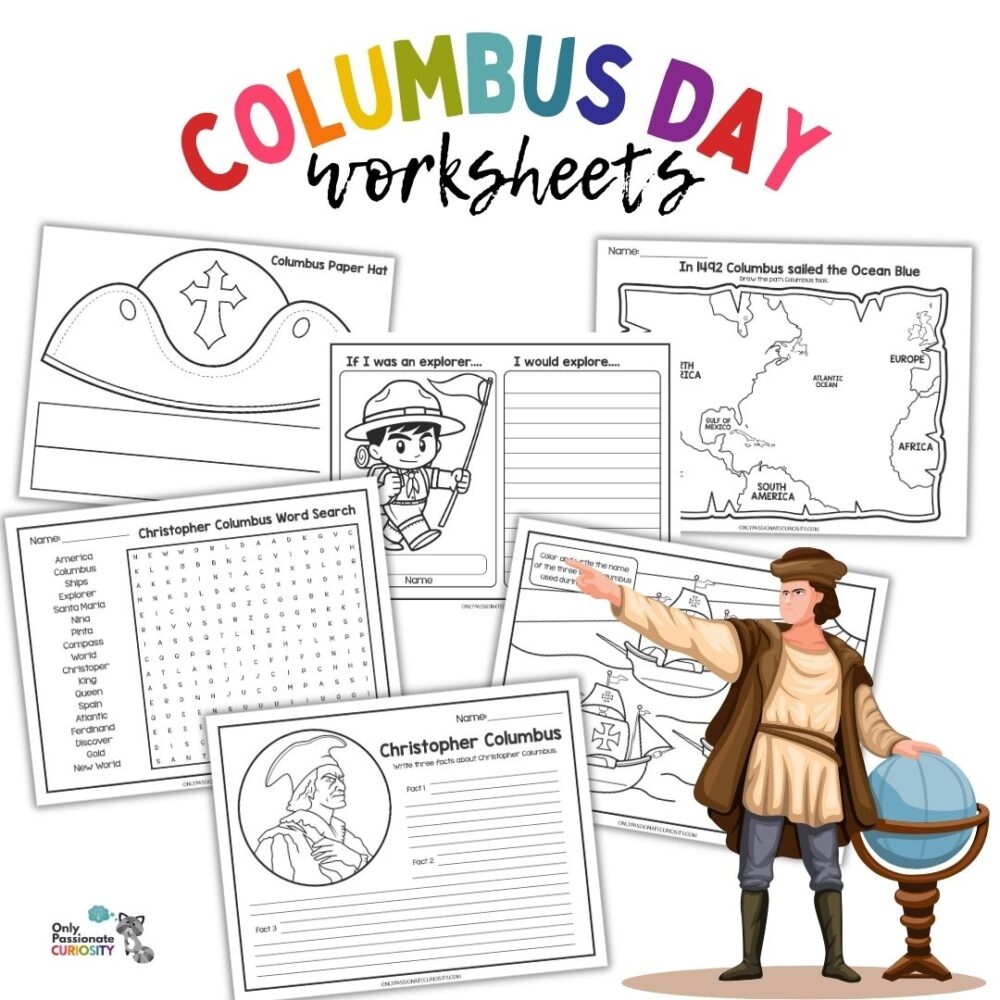 History Of Columbus Day Worksheet Pack Free Homeschool Deals