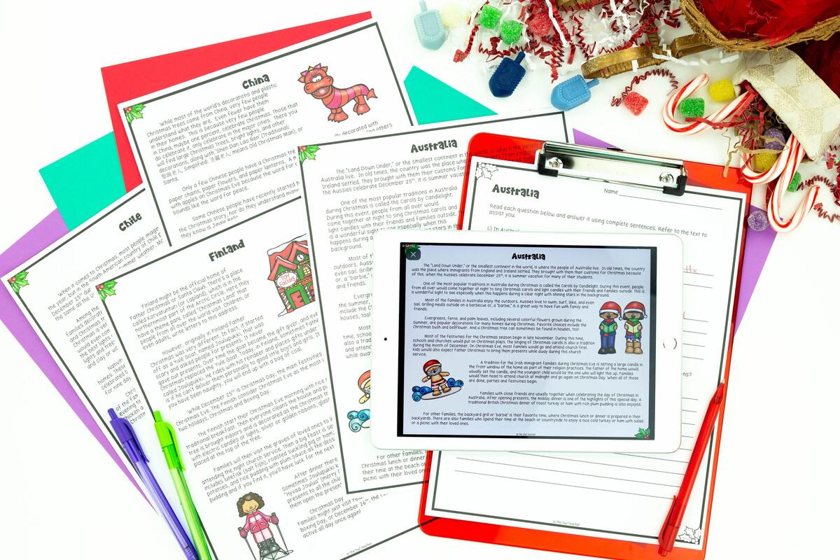 Holidays Around The World Christmas Around The World Reading Passages Classful Holidays Around The World Christmas Around The World Reading Passages Classful